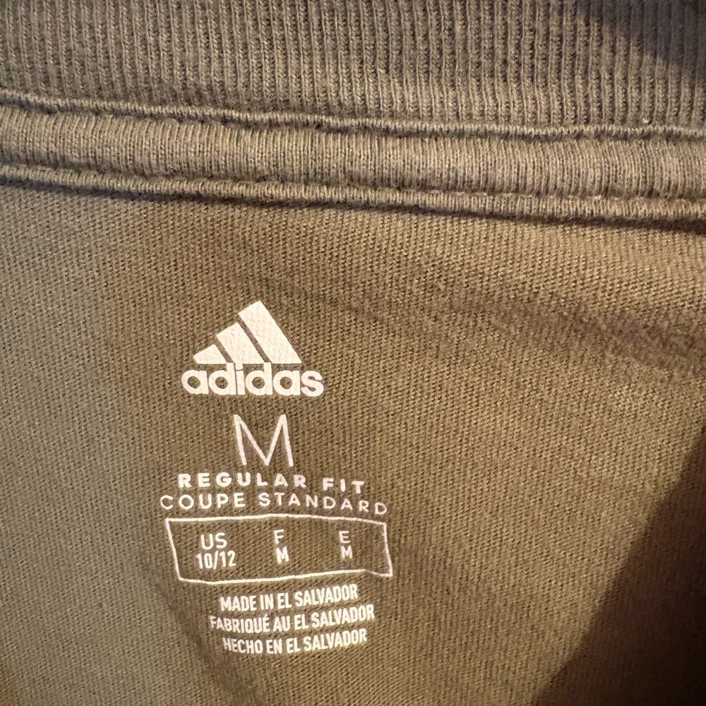 Adidas Kids Olive Green T-Shirt - Picture 3 of 3